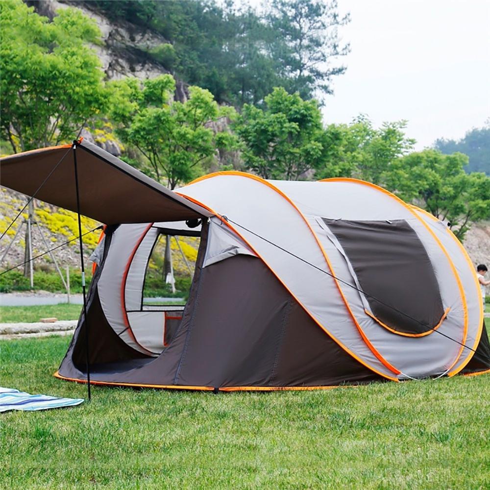 Kingdely 4 Person Backpack Camping Tent In Brown Easy Setup Tcht Llh1181 01 The Home Depot