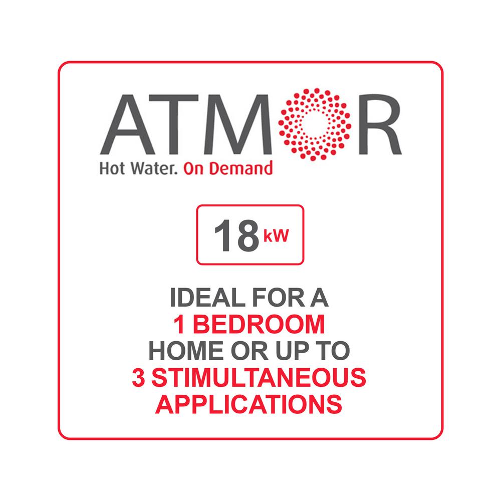 Atmor Pro 27 000 Watt 5 35 Gpm Electric Tankless Water Heater Ideal For 3 Bedroom Home Up To 6 Simultaneous Applications At Dwh 27hd The Home Depot