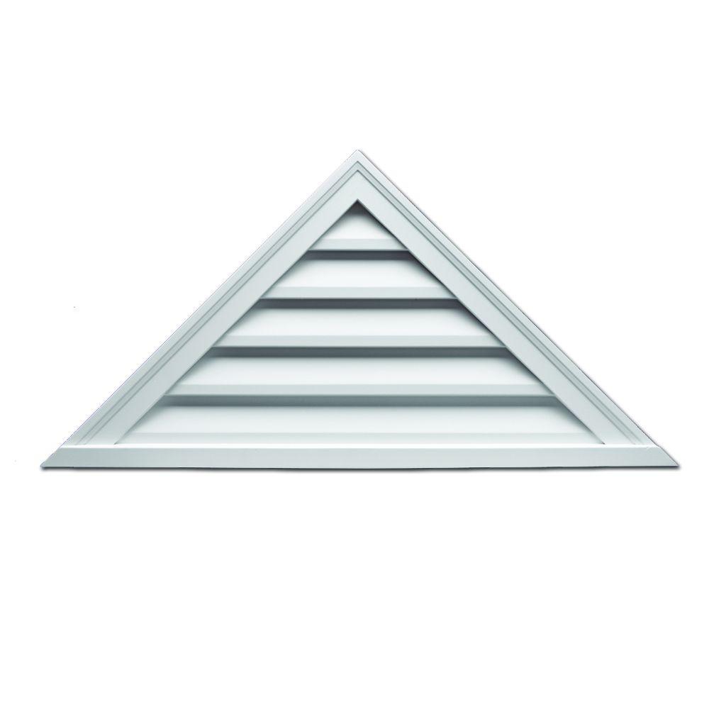 Fypon 60 in. x 22-1/2 in. x 2 in. Polyurethane Functional Triangle