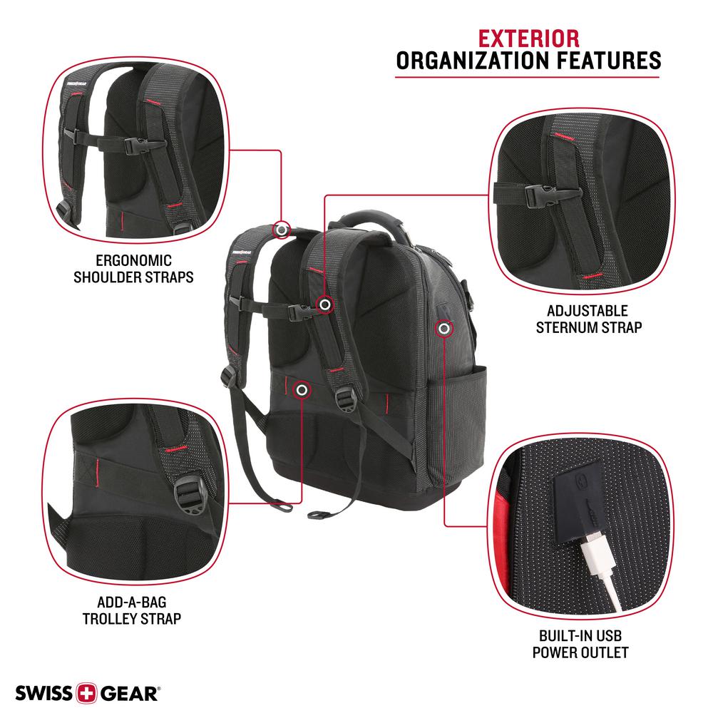 swissgear 3636 usb work pack pro tool backpack