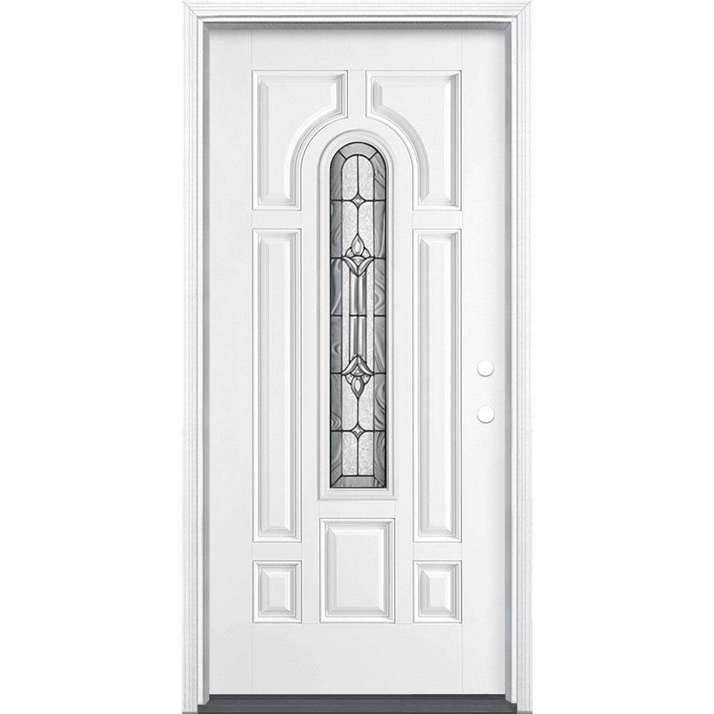 Masonite 36 In X 80 In Providence Center Arch Left Hand Inswing