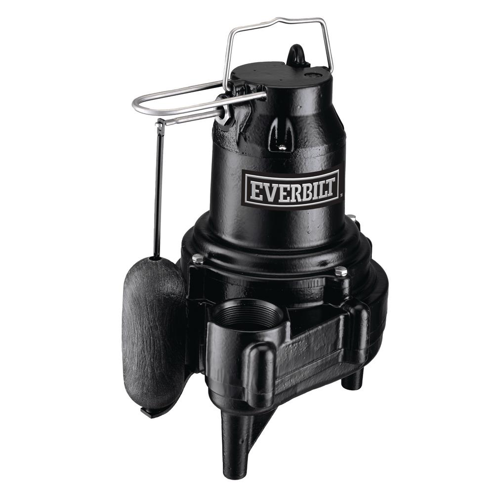 Everbilt 1/2 HP HeavyDuty Sewage PumpHDSS50 The Home Depot