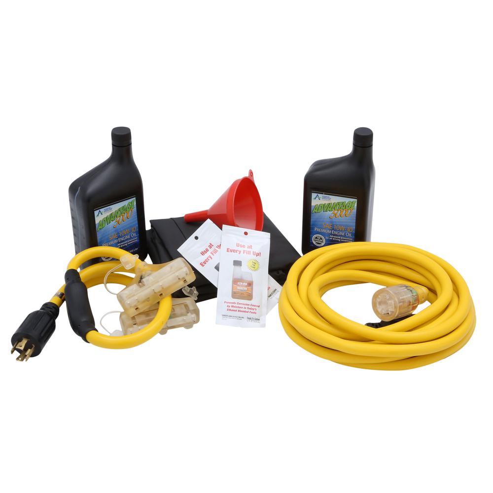 DEK Universal Generator Accessory Kit (Cords, Adapters, Oil, Cover, Stabilizer)GENKIT1 The