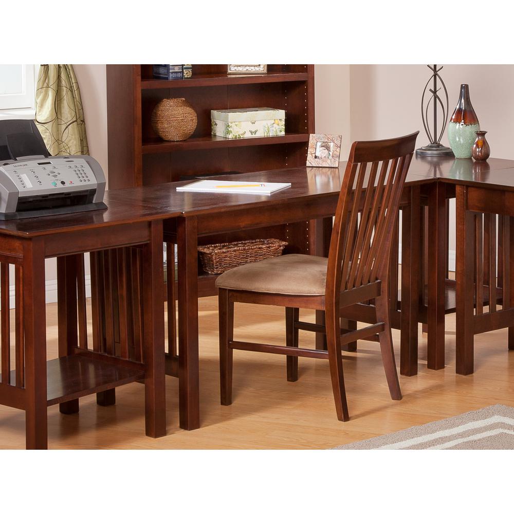 Atlantic Furniture Mission Walnut Writing Desk Ah11214 The Home