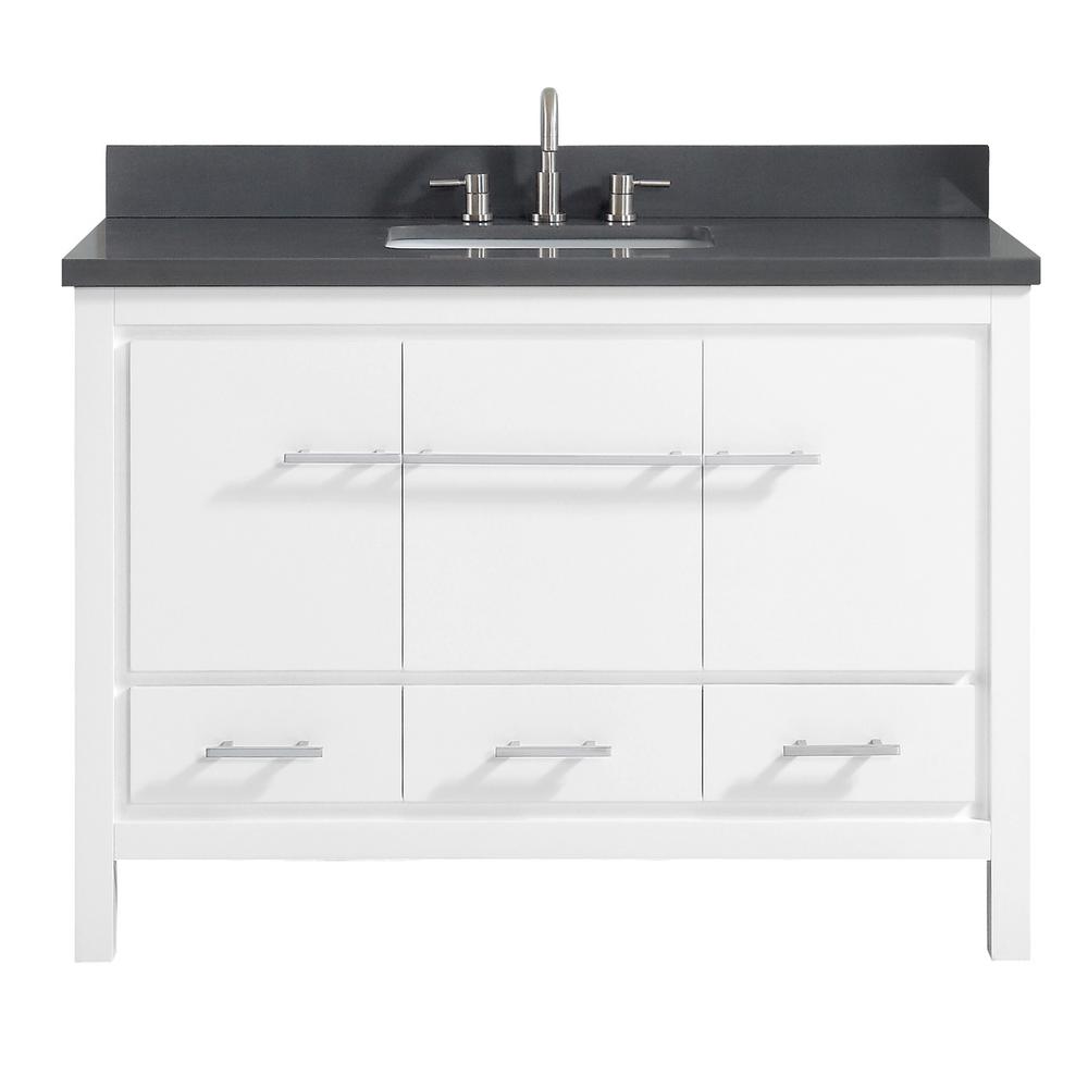 Quartz 48 Inch Vanities Gray Bathroom Bath The Riley 49 In W X 22 D 34 8 H Bath