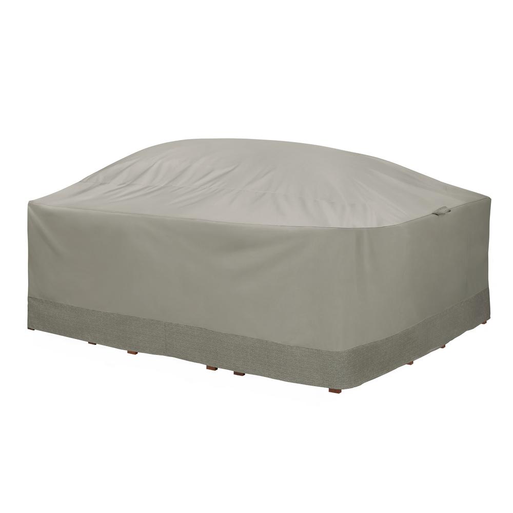 Duck Covers Weekend 125 in. Outdoor Rectangular/Oval Table and Chair