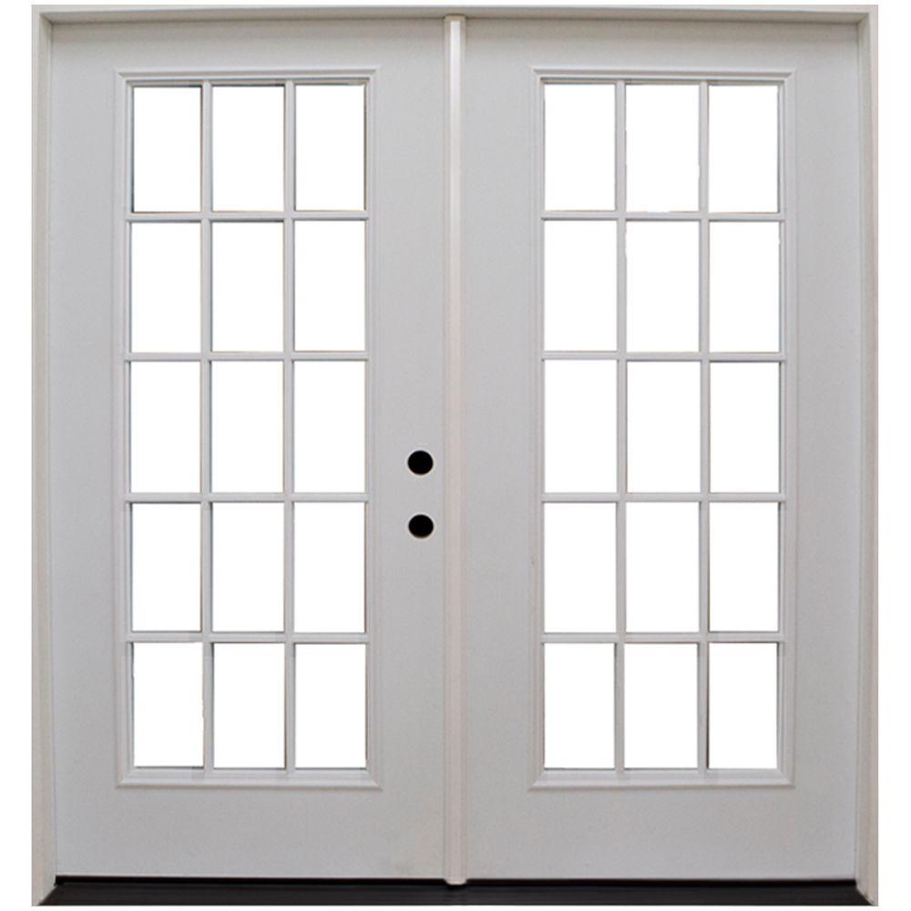 Steves & Sons 71 in. x 78 in. Premium LeftHand 15Lite Grille Between