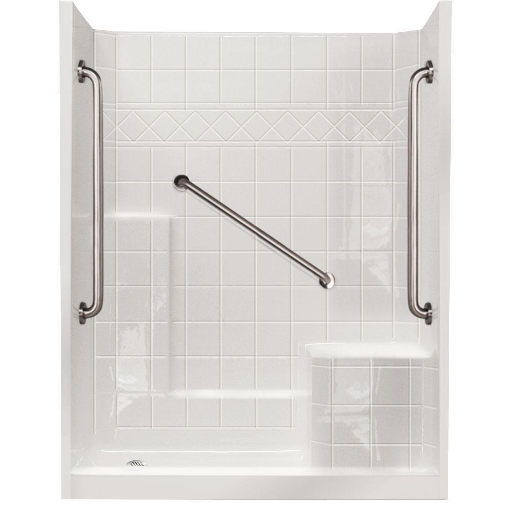 Ella 32 In X 60 77 Standard Plus 36 Low Threshold 3 Piece Ella 32 In X 60 77 Standard Plus 36 Low