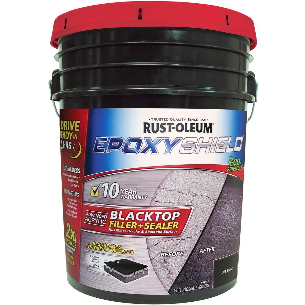 Rust Oleum Epoxyshield 3 5 Gal Blacktop Filler And Sealer 262245 Rust Oleum Epoxyshield 3 5 Gal Blacktop Filler And Sealer