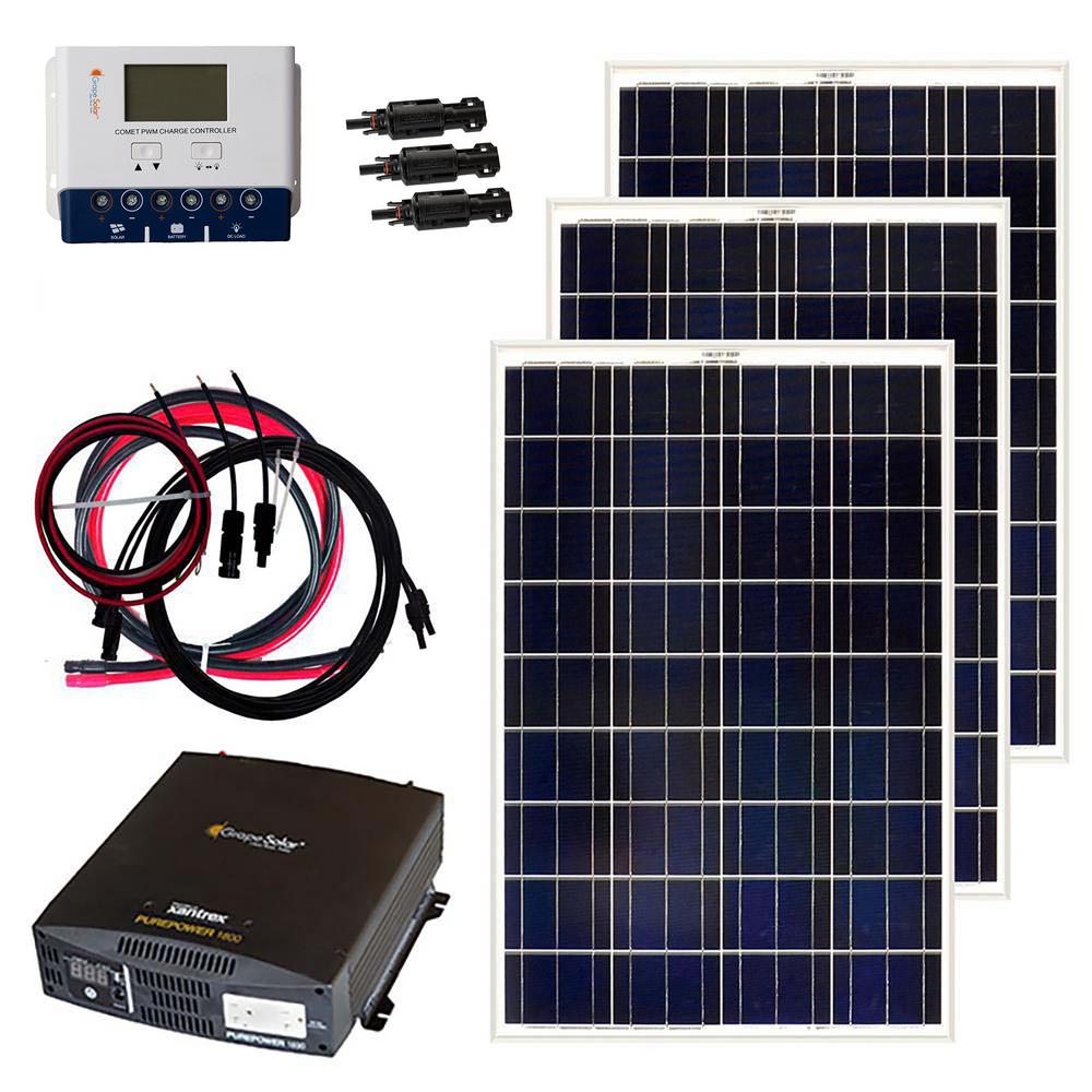 Grape Solar 300-Watt Off-Grid Solar Panel Kit