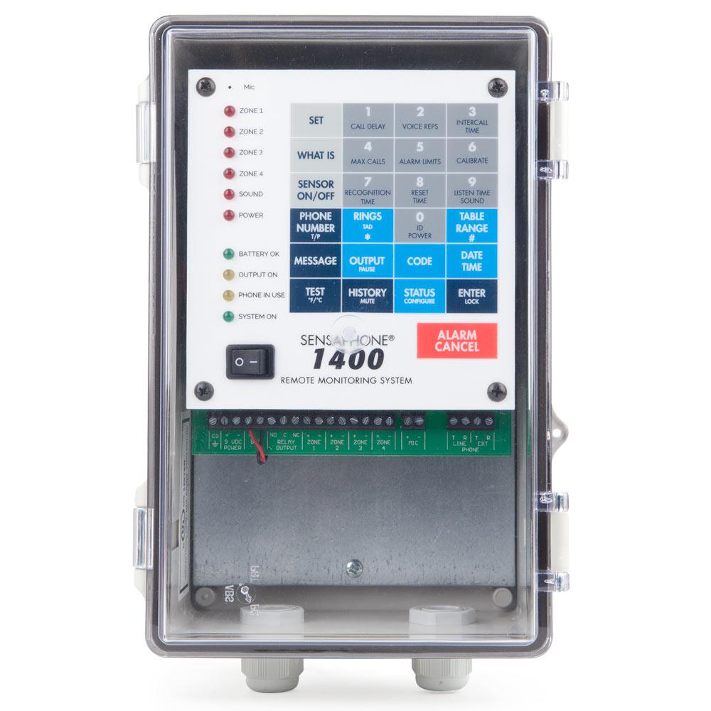 Sensaphone 1400 Series 4 Channel Remote Monitoring System With