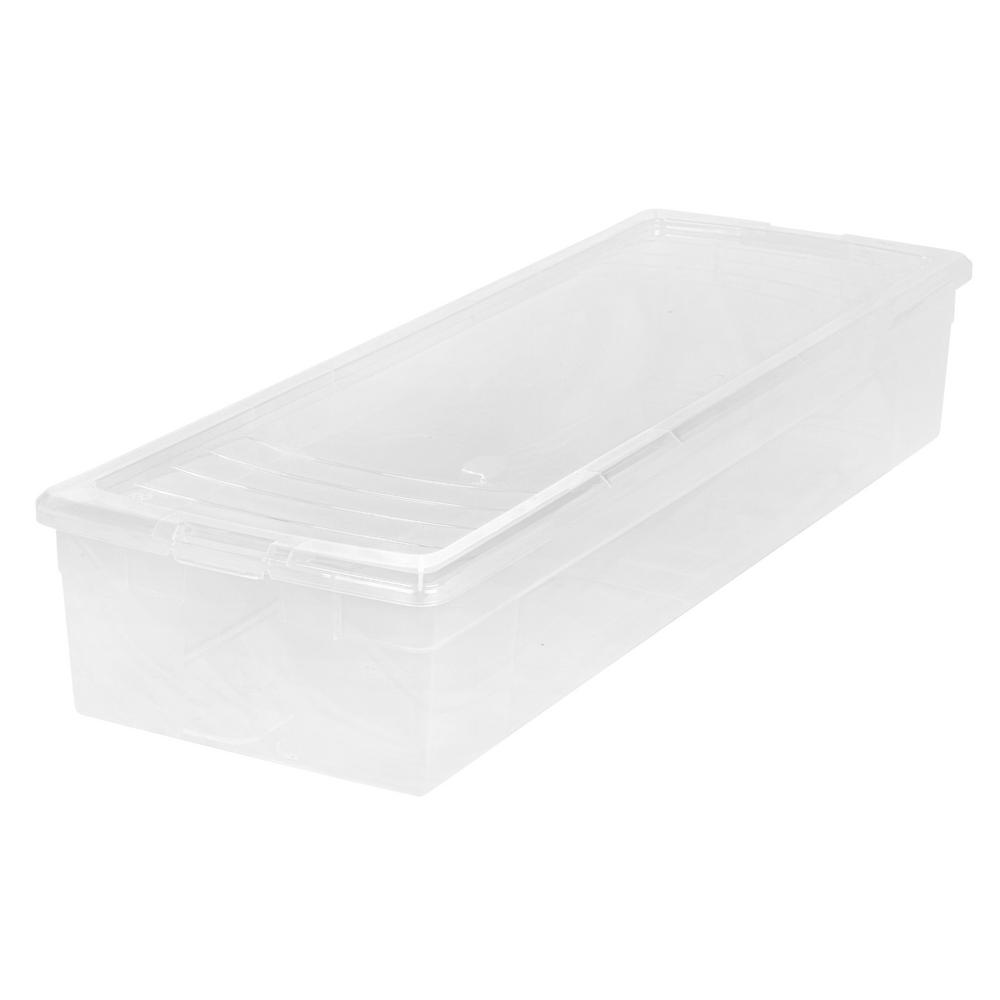 Plastic Clear Storage Bins Storage Containers The Home Depot