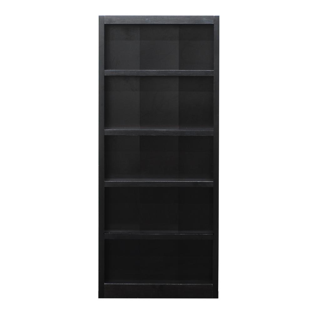 Concepts In Wood 72 in. Espresso Wood 10shelf Standard Bookcase with Adjustable ShelvesMI4872