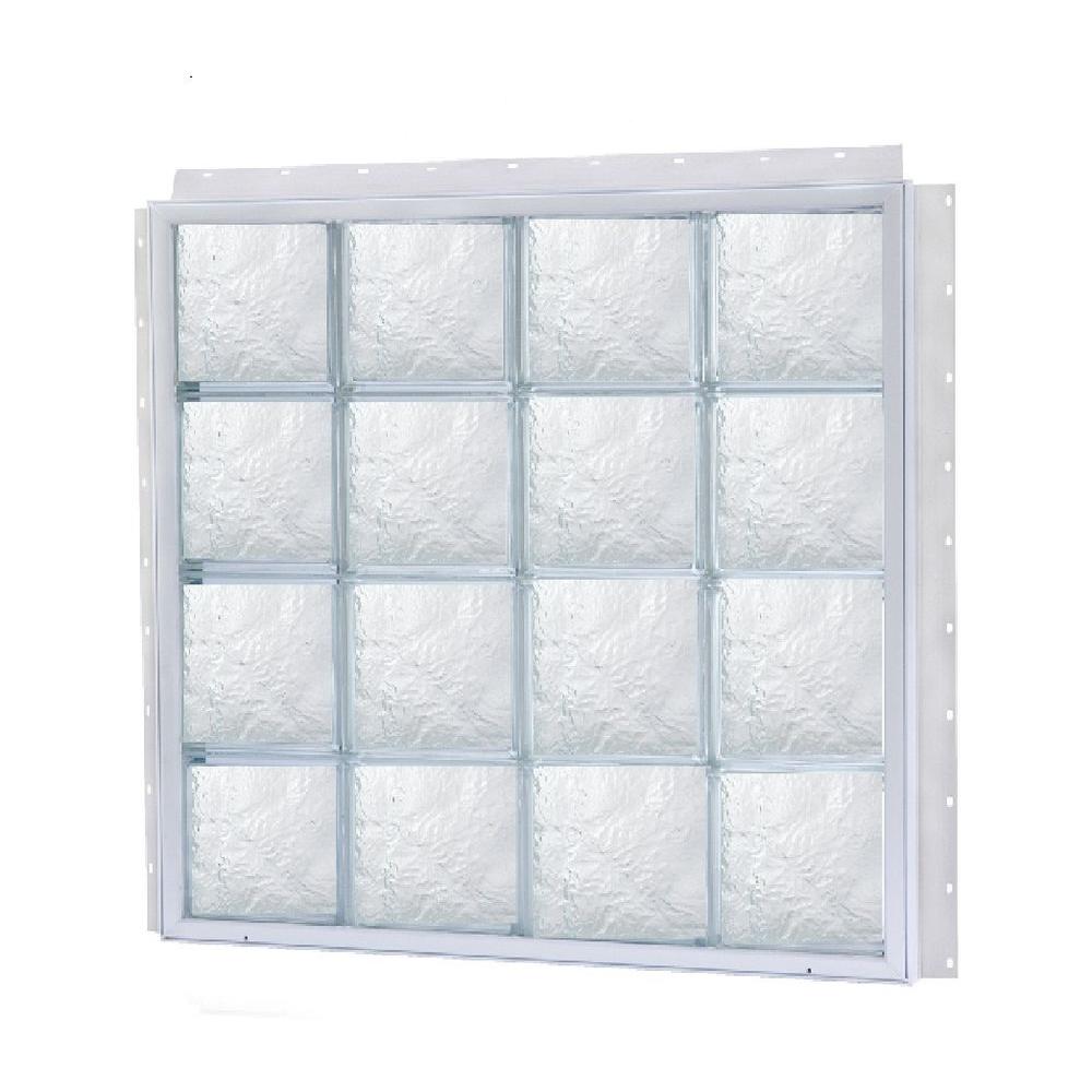 48 Replacement Gl Block Windows The Home Depot 48 In X 8 Nailup Solid Ice Pattern Gl Block Window