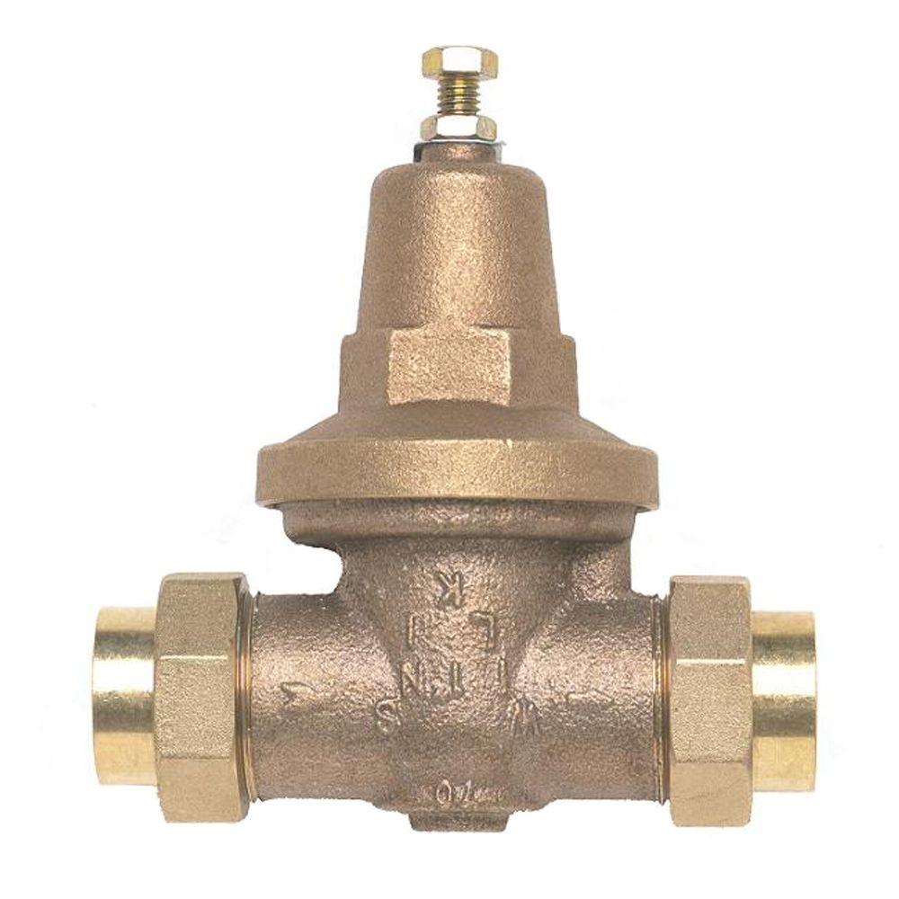 Pressure Regulators Valves The Home Depot Br Water Pressure Reducing Double Union Fnpt Valve