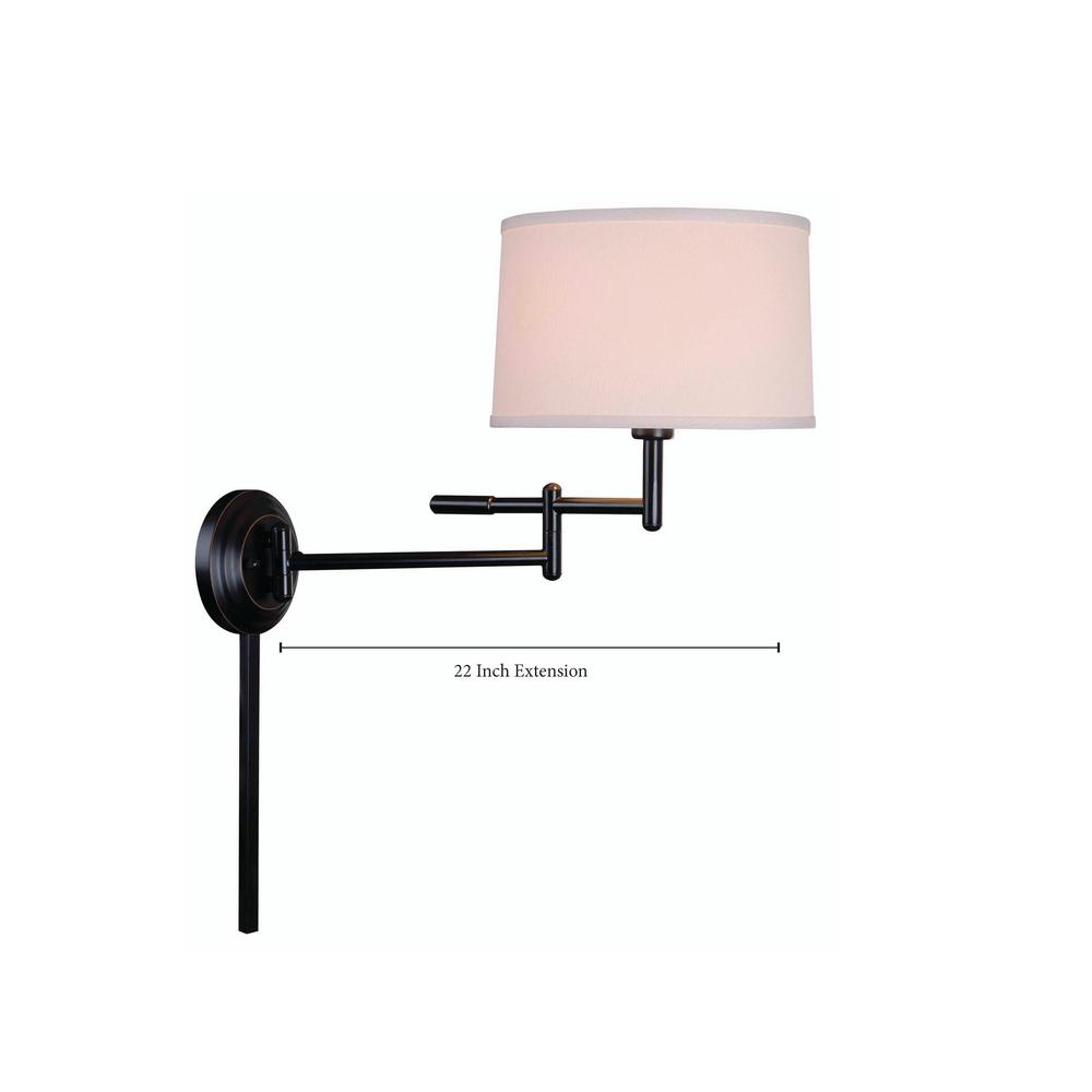 Kenroy Home Theta Copper Bronze Wall Swing Arm Lamp 20942cb The