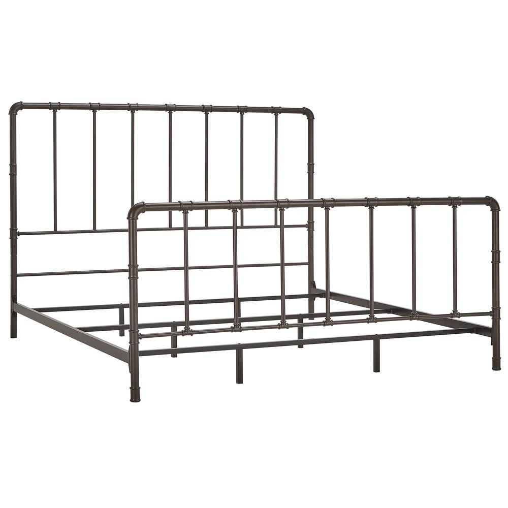 HomeSullivan Byer Bronzed Black King Bed Frame 40E422BK1DKBED The