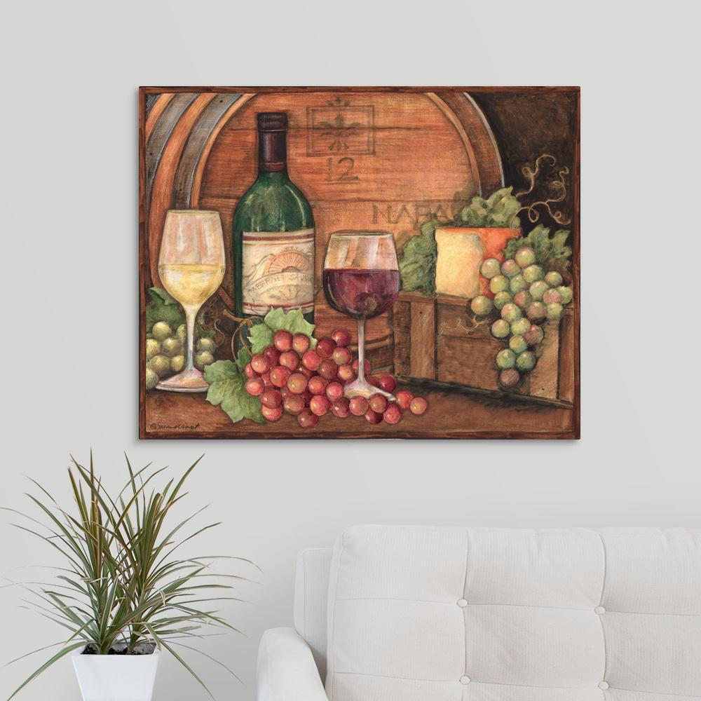 GreatBigCanvas "Wine Barrel" by Susan Winget Canvas Wall Art2491067_24
