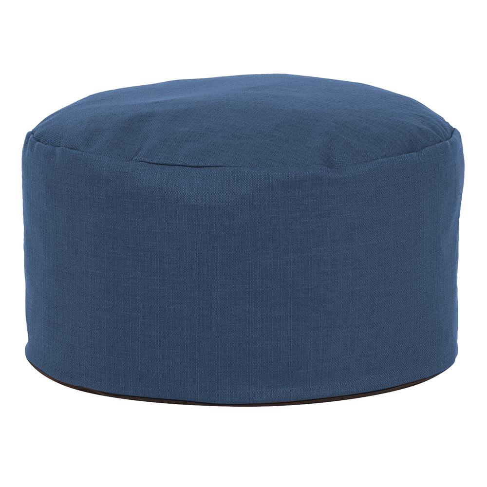 Foot Pouf Sterling Indigo Blue Ottoman871230 The Home Depot