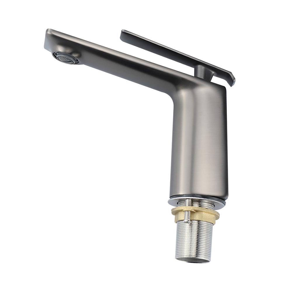 Unbranded Single Hole SingleHandle Bathroom Faucet with Supply Line in