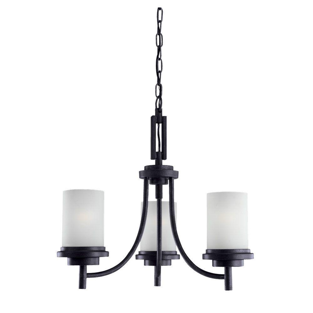 Sea Gull Lighting Winnetka 3 Light Blacksmith 1 Tier Chandelier Sea Gull Lighting Winnetka 3 Light Blacksmith 1 Tier Chandelier