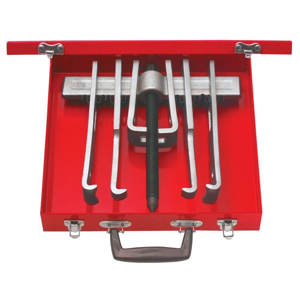 URREA 12 Piece Cased Set of 10 Ton 2 Arm Pullers with 6 Jaws4234B