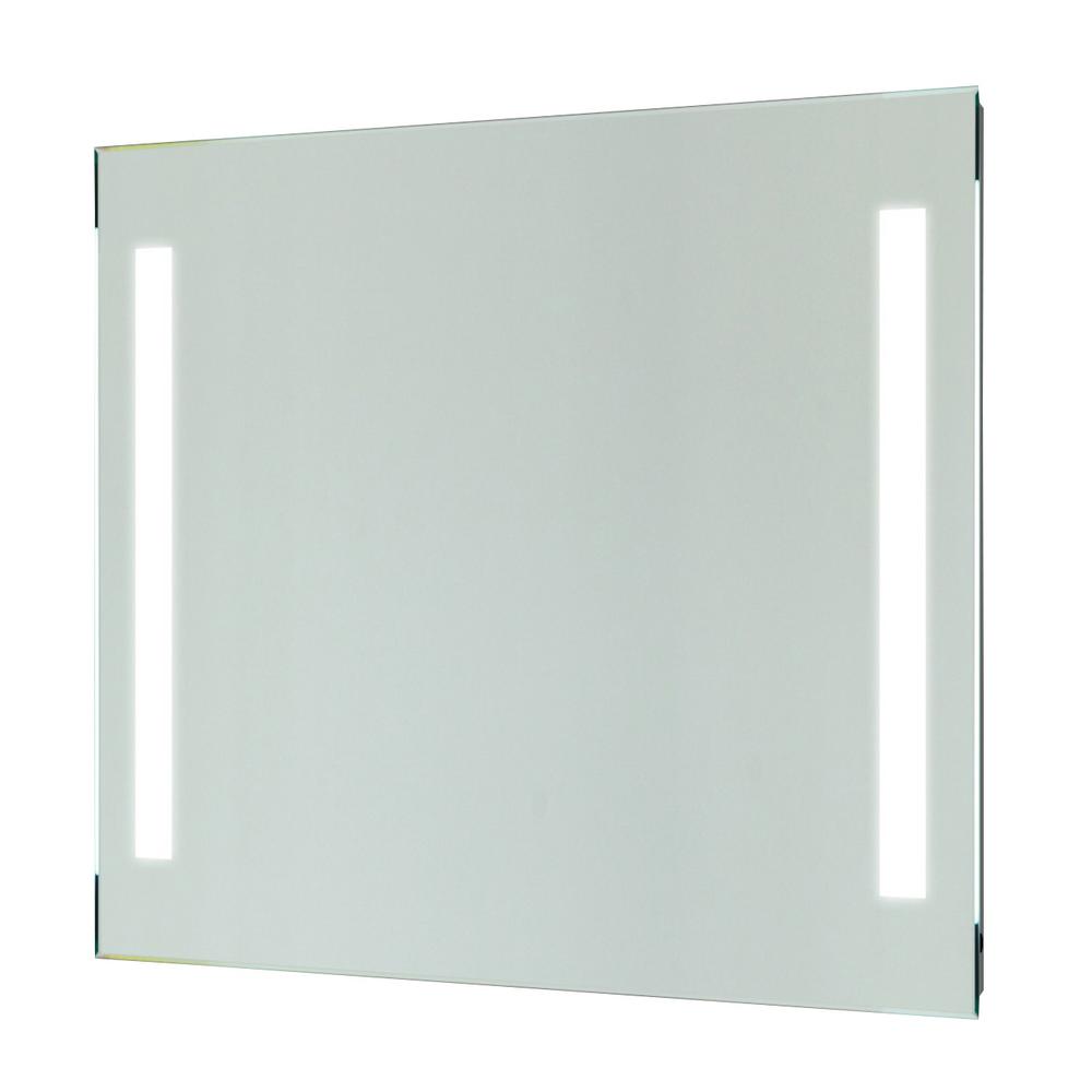 Vanity Art 30 in. x 28 in. White LED Lighted Wall Mirror with Sensor Switch, Clear was $213.0 now $170.4 (20.0% off)