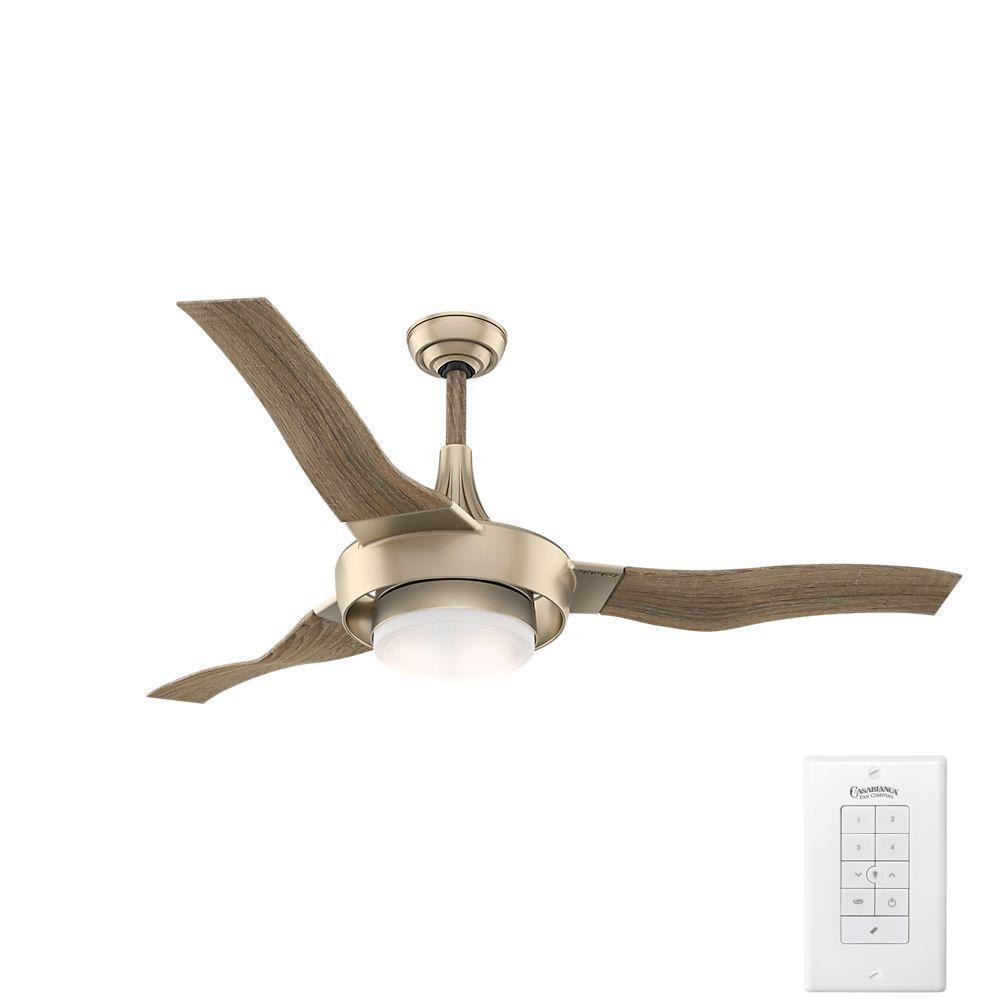 Casablanca Perseus 64 in. LED Indoor/Outdoor Metallic ...