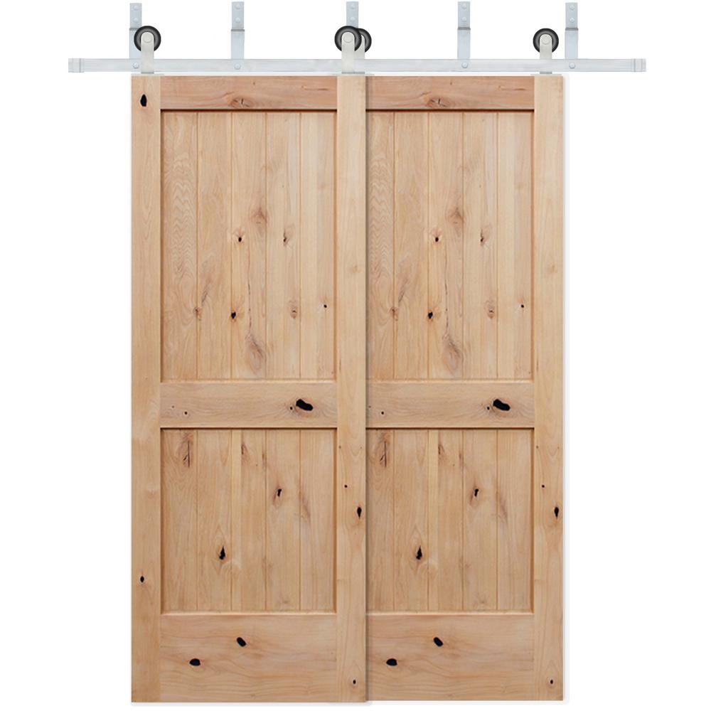 2 Panel Bypass Barn Doors Interior & Closet Doors The Home Depot