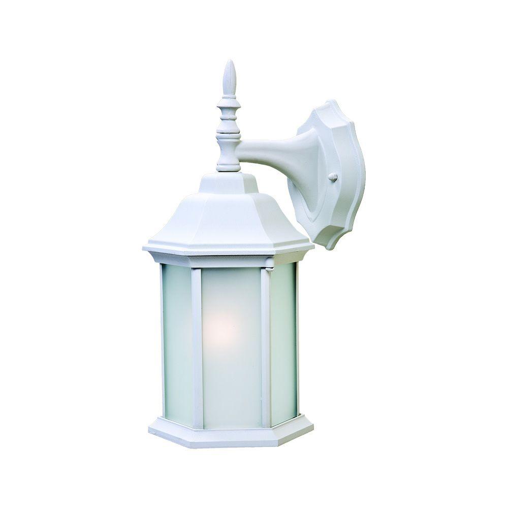 Acclaim Lighting Craftsman 2 Collection 1Light Textured White Outdoor WallMount Fixture5181TW