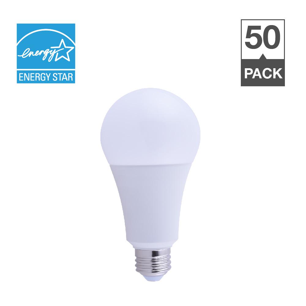 Indoor Outdoor 3 Way Led Bulbs Light The Home Depot 50 100 150 Watt Equivalent A21 3 Way Energy Star Warm White