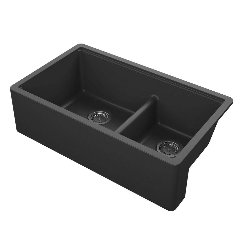 Empire Industries Titan Farmhouse Granite Composite Kitchen Sink 33 In