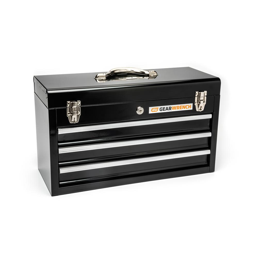 Gearwrench 20 In 3 Drawer Steel Tool Box In Black 83151 The Home Depot