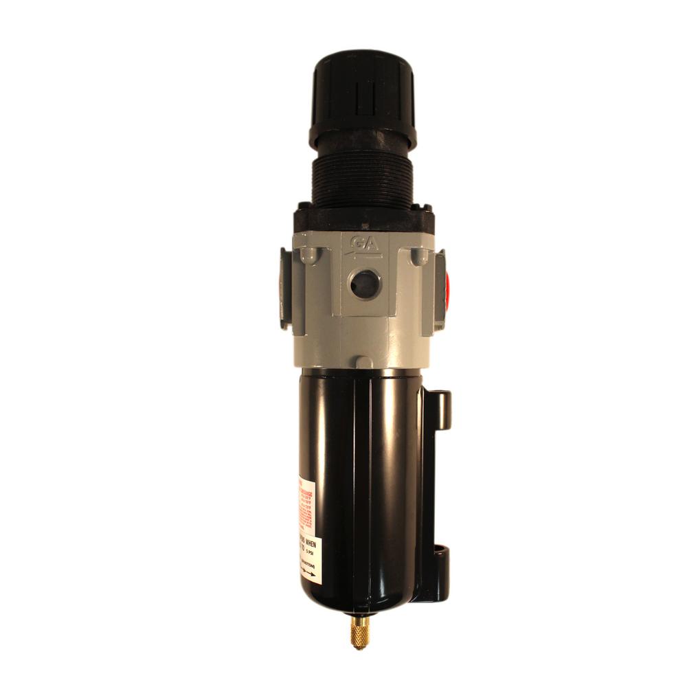 Milton Industries Inc 3 8 In NPT Metal Piggyback Filter Regulator 