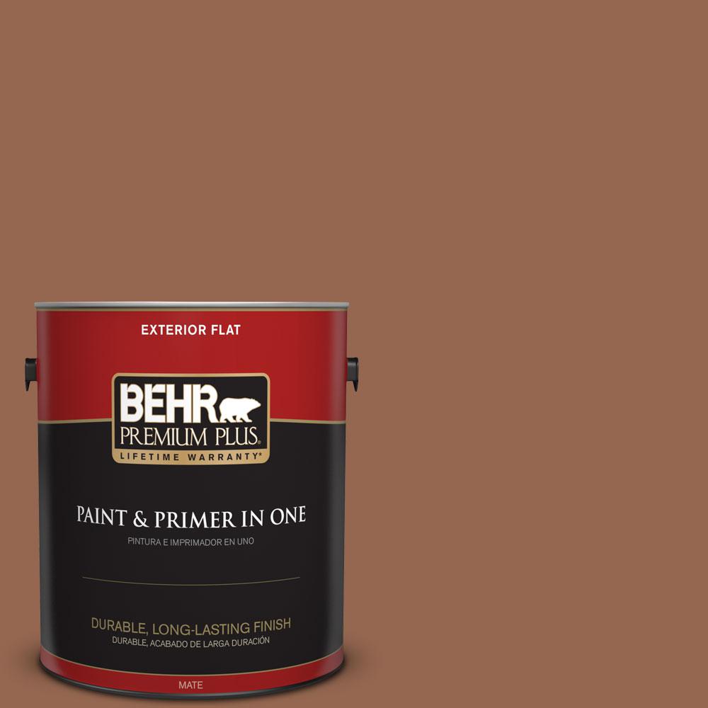 Behr Premium Plus 1 Gal 240f 6 Sable Brown Flat Exterior Paint And 240f 6 Sable Brown Flat Exterior Paint And