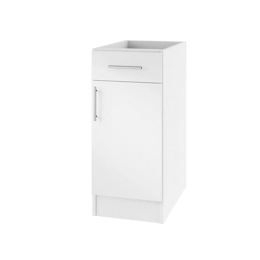 Weatherstrong Embled 18x34 5x24 In Miami Open Back Outdoor Miami Open Back Outdoor Kitchen Base Cabinet With 1 Door And Drawer Right In Radiant White
