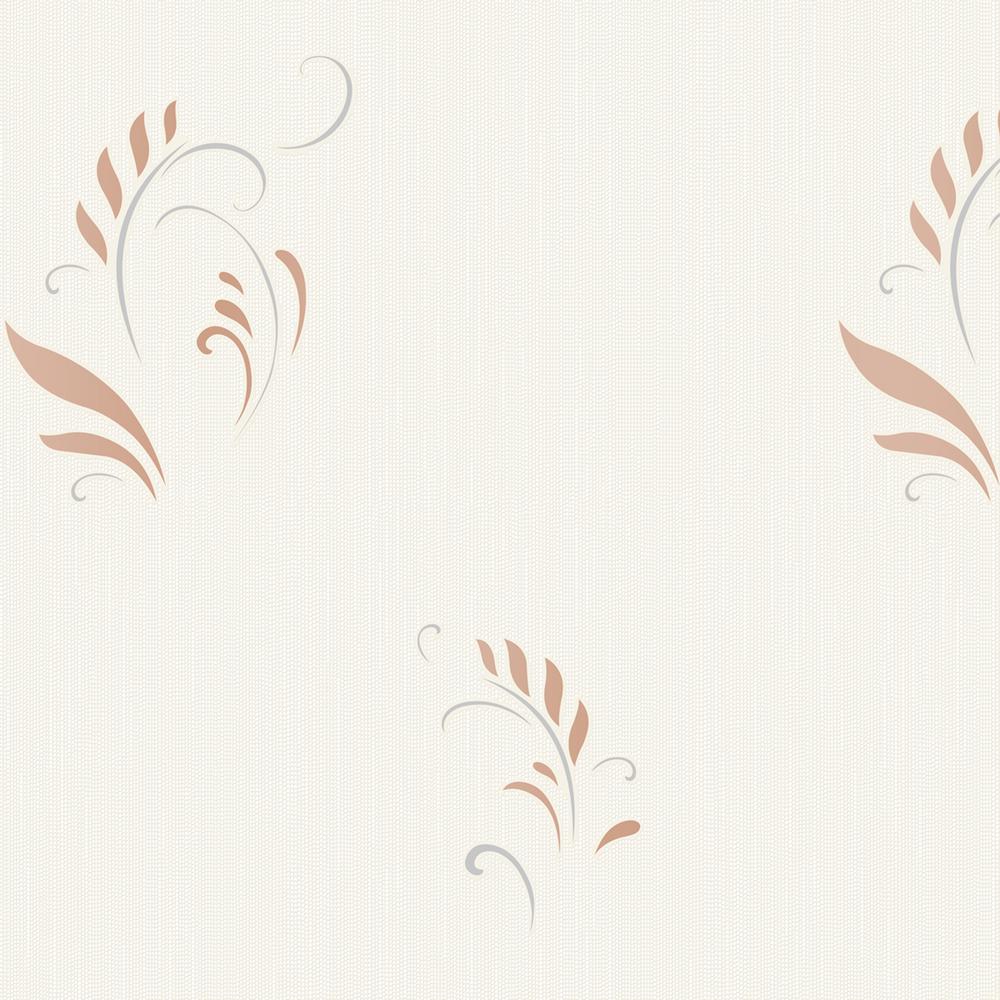 SUSSEXHOME Stone Wall Texture Orange Vinyl Strippable Roll Wallpaper Covers 59.2 sq. ft.51737