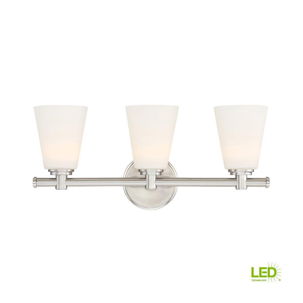 Designers Fountain Parker Satin Platinum Interior Led Bath Vanity Designers Fountain Parker Satin Platinum Interior Led Bath Vanity Light