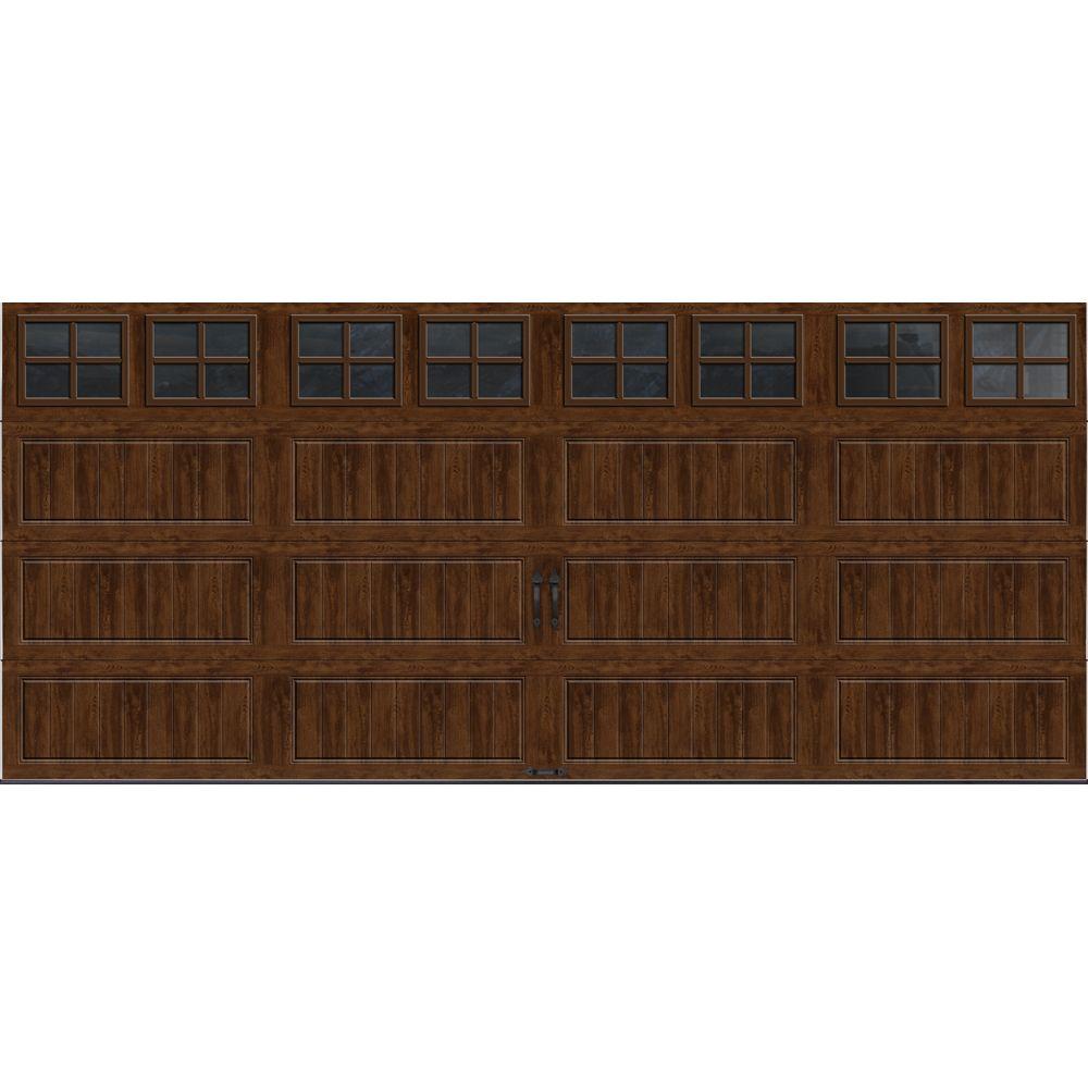 Clopay Gallery Collection 16 Ft X 7 Ft 6 5 R Value Insulated Ultra Grain Walnut Garage Door With Sq22 Window Gr1lp Wo Sq22 The Home Depot Clopay Gallery Collection 16 Ft X 7 Ft 6 5 R Value Insulated Ultra Grain Walnut Garage Door With Sq22 Window Gr1lp Wo Sq22 The Home Depot