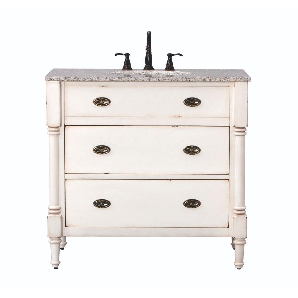 Home Decorators Collection Fallston 37 in. W x 22 in. D Bath Vanity in ...