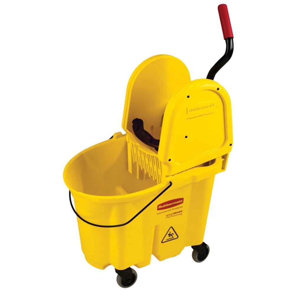 Rubbermaid Commercial Products Wave Brake 35 Qt. Yellow Down-Press Combo Mop... by Rubbermaid Commercial Products