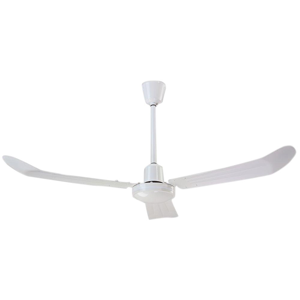 Industrial 56 In Cord And Plug Non Reversible White Cp Ceiling Fan