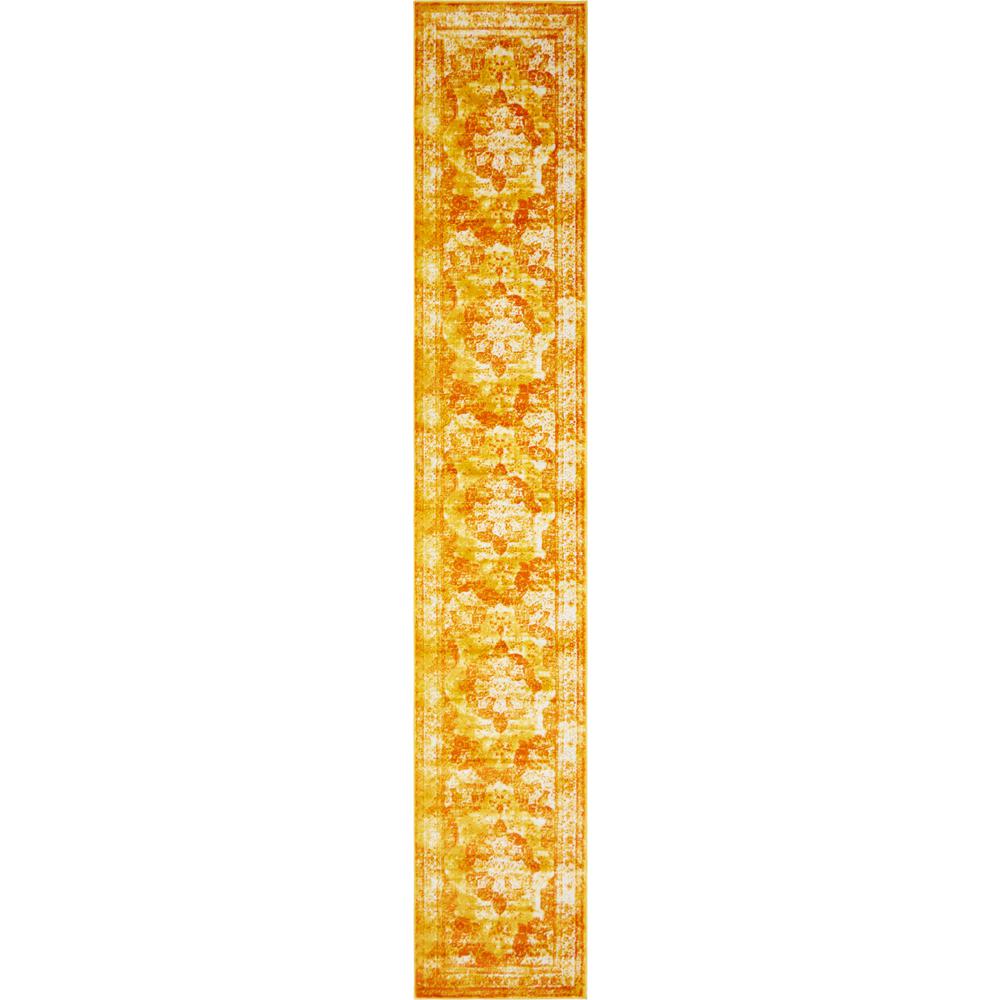 Spot Clean 3 X 20 Distressed Area Rugs The Home Depot Orange 3 Ft In X 19 8 Sofia Runner