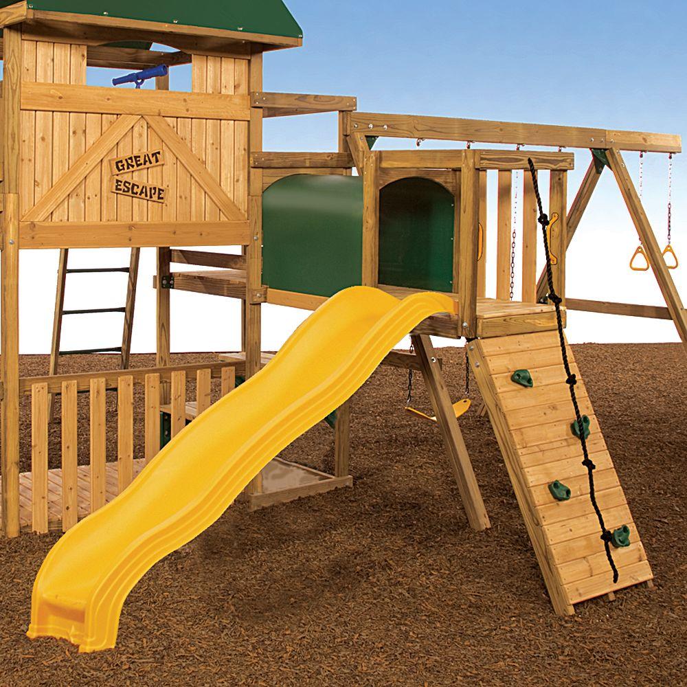 adventure tunnel swing set