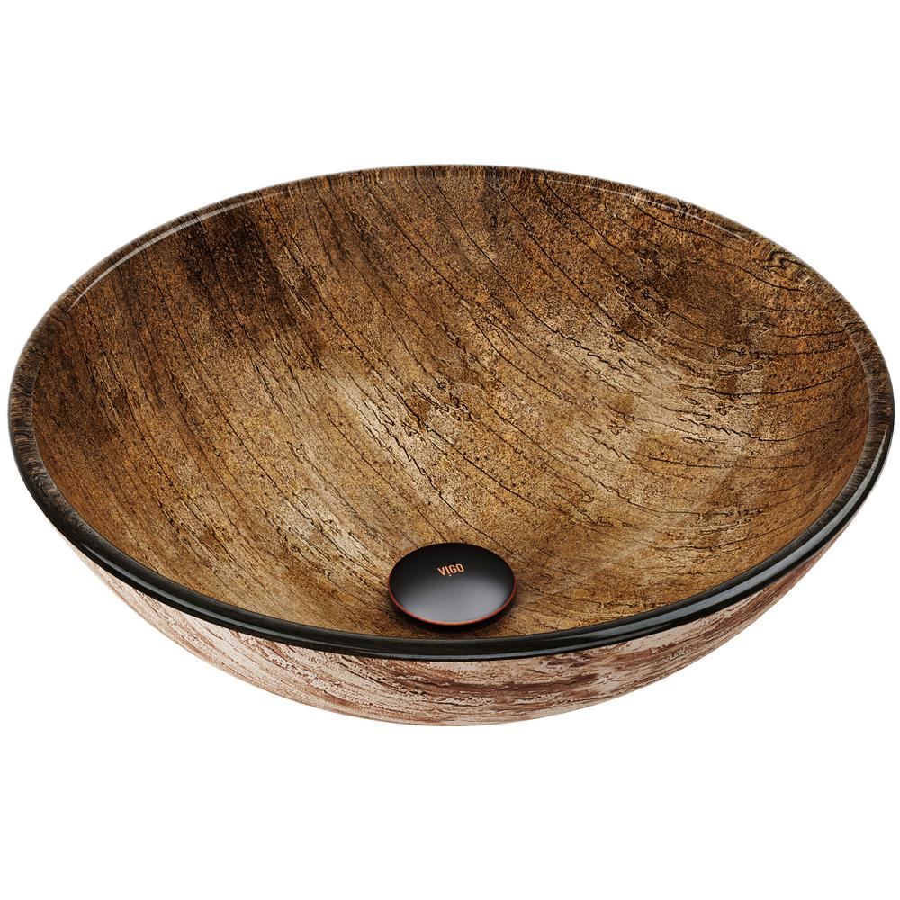 Vigo Amber Sunset Vessel Sink In Multi Colors Vg07027 The Home Depot Vigo Amber Sunset Vessel Sink In Multi Colors