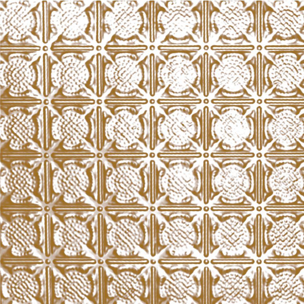 Shanko 2 Ft X 2 Ft Lay In Suspended Grid Tin Ceiling Tile In