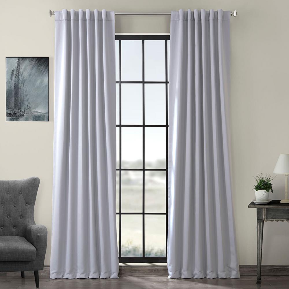 Exclusive Fabrics & Furnishings Semi-Opaque Fog Grey Blackout Curtain