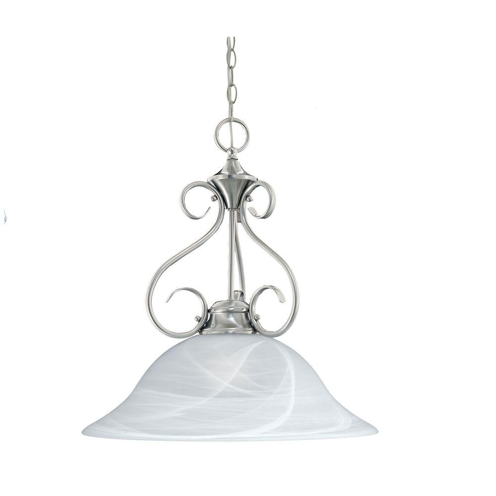 Philips Essentials 1Light Brushed Nickel Hanging PendantM255078 The