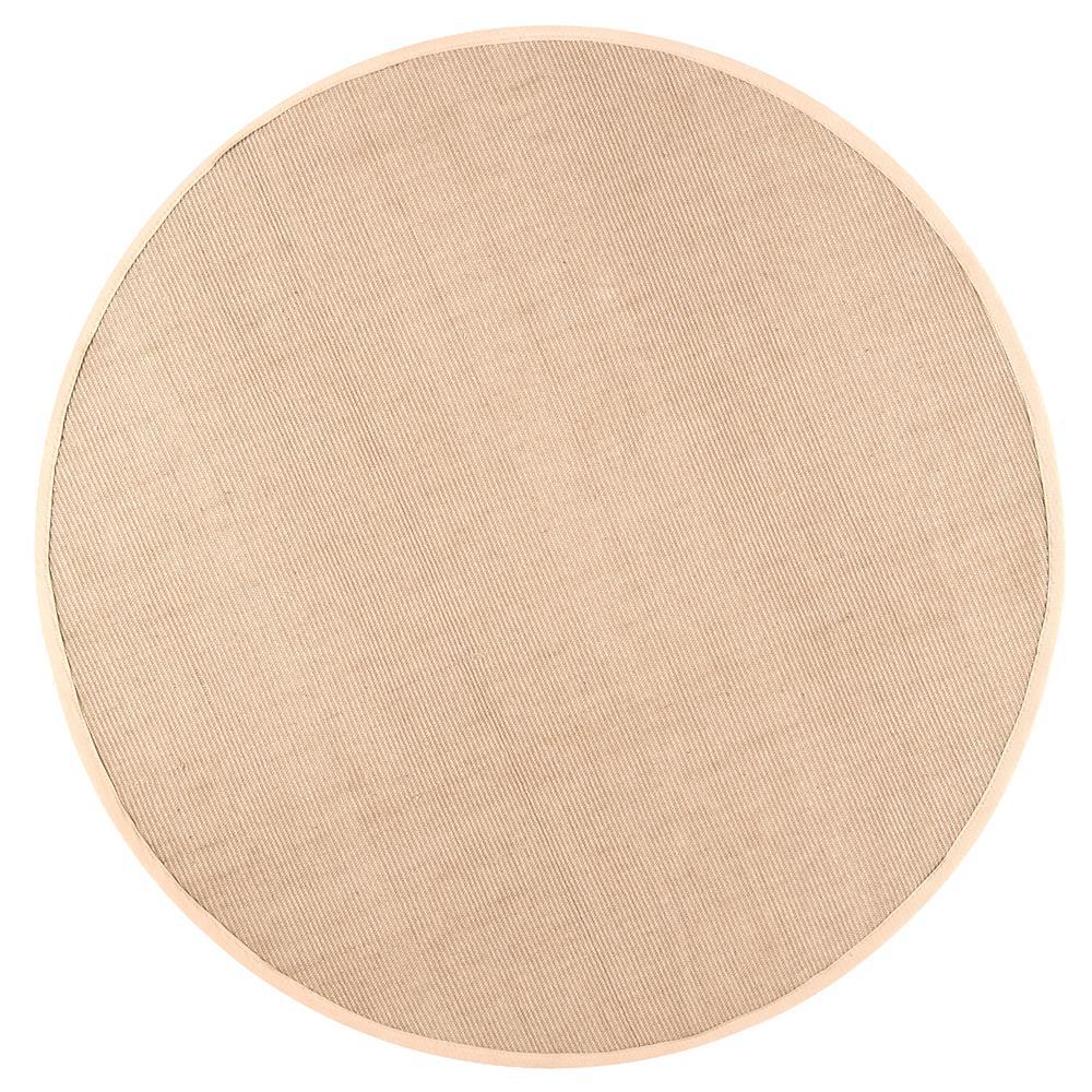 nuLOOM Laurel Jute Beige 6 ft. x 6 ft. Round Area RugNCJC03R606 The