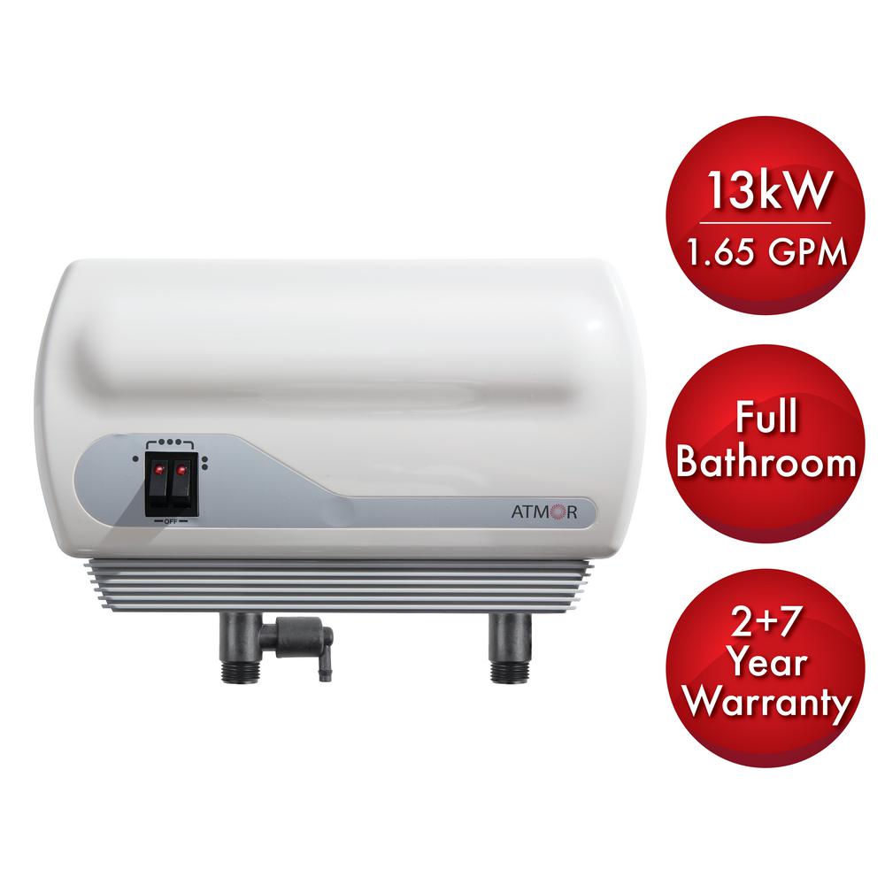 Atmor 13kw 240 Volt 2 25 Gpm Electric Tankless Water Heater With Atmor 13kw 240 Volt 2 25 Gpm Electric Tankless Water Heater With Pressure Relief Device